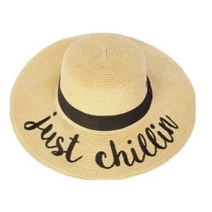 ☀️ C C Beach/ Pool Hat Just Chillin    Adjustable Sizing ☀️#CCS